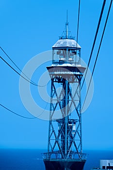 Teleferico de Montjuic Montjuic Cable Car. Barcelona, Ã¢â¬â¹Ã¢â¬â¹Spain photo